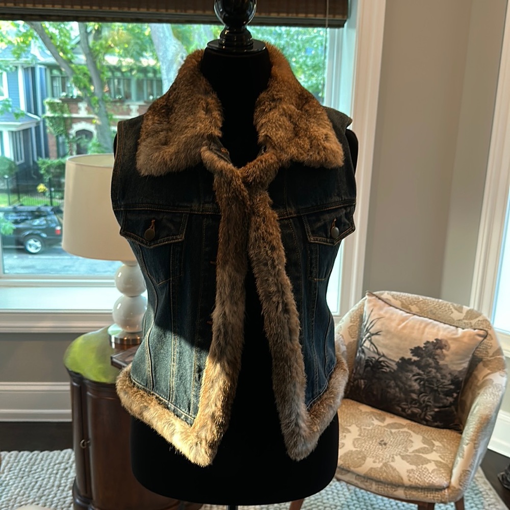 Vintage denim vest